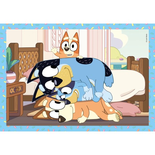 Clementoni Children's Puzzle 4 in 1 Super Color Bluey 12-16-20-20-24 pcs 1200-21530 8005125215300