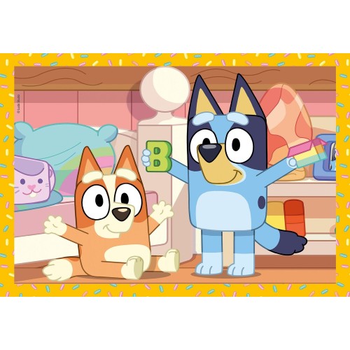 Clementoni Children's Puzzle 4 in 1 Super Color Bluey 12-16-20-20-24 pcs 1200-21530 8005125215300