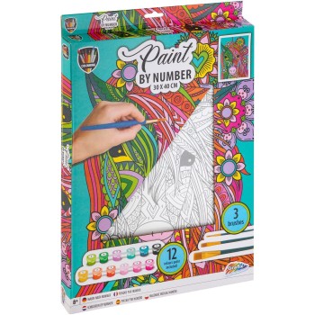 Grafix Paint By Number 30 X 40 Cm - Unicorns 002.150055 8715427077642