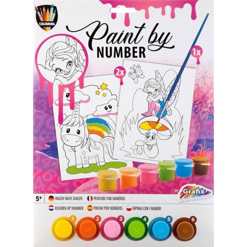 Painting set With Grafix Numbers - Pink 002.150057 8715427082028