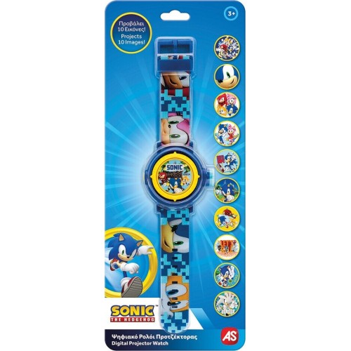 As company Sonic The Hedgehog as παιδικό ψηφιακό ρολόι προτζέκτορας sonic για 3+ χρονών 1027-64241 5203068642419