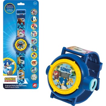 As company Sonic The Hedgehog as παιδικό ψηφιακό ρολόι προτζέκτορας sonic για 3+ χρονών 1027-64241 5203068642419