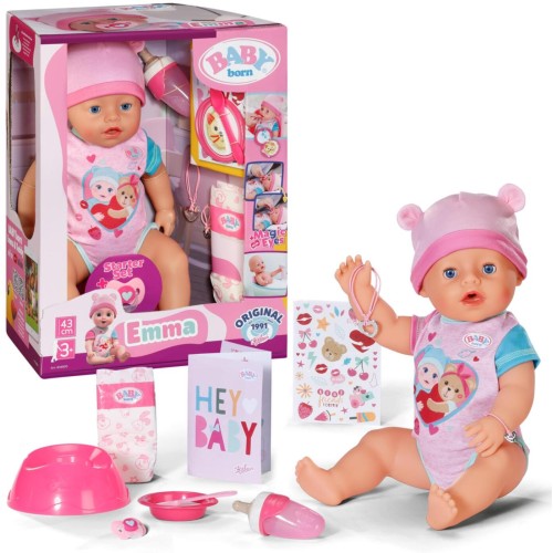 MGA Entertainment Baby Born ΕΜΜΑ Διαδραστική Κούκλα Με Αξεσουάρ 43Cm 834800 4001167834800