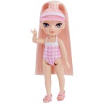 MGA Entertainment Rainbow High Littles Pool Day Playset + Small Doll (pink 5.5”) 522249-EUC 035051522249