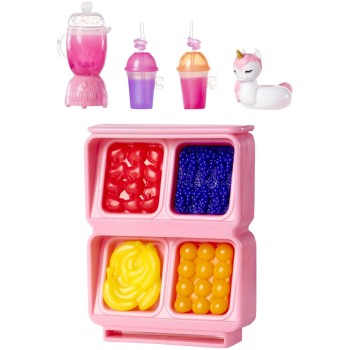 MGA Entertainment Rainbow High Littles Pool Day Playset + Small Doll (pink 5.5”) 522249-EUC 035051522249