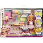 MGA Entertainment Rainbow High Dessert Shop With Littles Doll Kandy Playset! 522058-EUC 035051522058