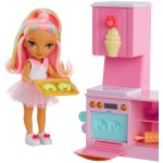 MGA Entertainment Rainbow High Dessert Shop With Littles Doll Kandy Playset! 522058-EUC 035051522058