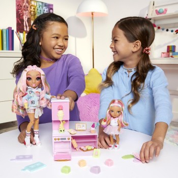 MGA Entertainment Rainbow High Dessert Shop With Littles Doll Kandy Playset! 522058-EUC 035051522058