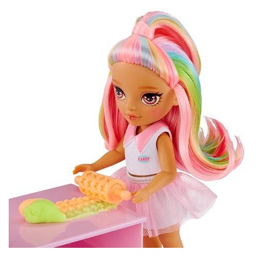 MGA Entertainment Rainbow High Dessert Shop With Littles Doll Kandy Playset! 522058-EUC 035051522058
