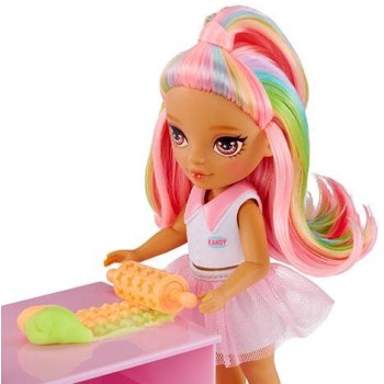 MGA Entertainment Rainbow High Dessert Shop With Littles Doll Kandy Playset! 522058-EUC 035051522058