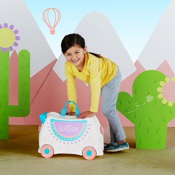 Trunki Hand Luggage And Childrens Suitcase For Sitting On | Childrens Risen Gift For Girls And Boys | Trolley, Pink TRU-007 5055
