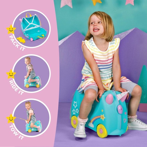 Trunki Ride-on Kids Suitcase | Tow-along Toddler Luggage | Carry-on Cute Bag With Wheels | Kids Luggage and Airplane Travel Esse