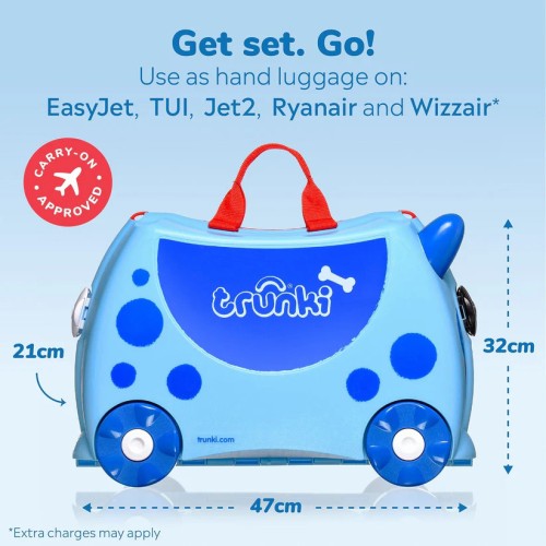 Trunki Ride Travel Case - Dougie Dog (Blue) TRU-012 5055192200634