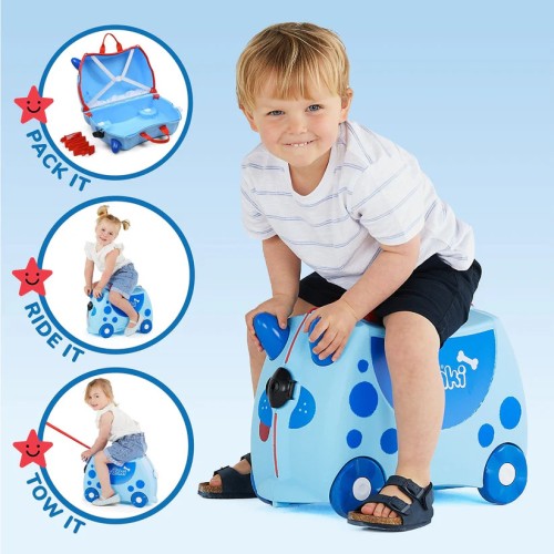 Trunki Ride Travel Case - Dougie Dog (Blue) TRU-012 5055192200634