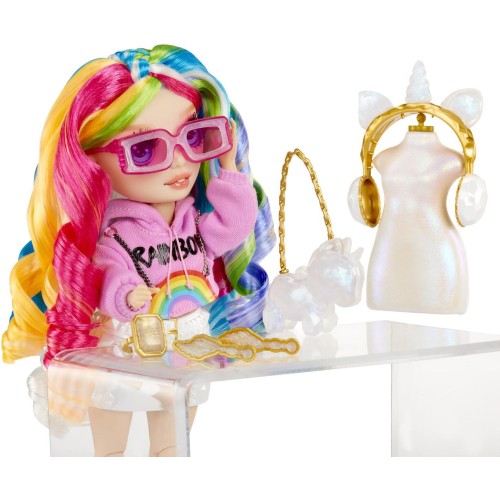 MGA Entertainment Rainbow High Creative Crystals Fashion Doll- Amaya 121411-EUC 035051121411
