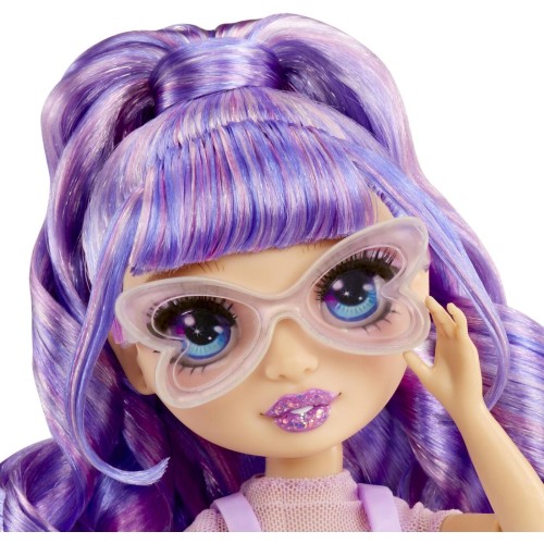 MGA Entertainment Rainbow High Creative Crystals Fashion Doll- Violet 121404-EUC 035051121404