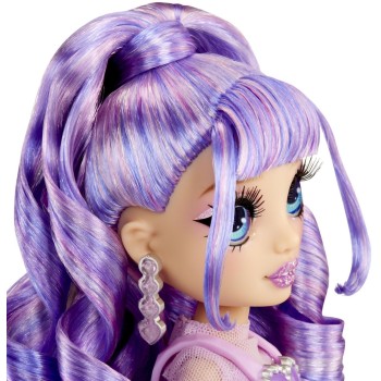 MGA Entertainment Rainbow High Creative Crystals Fashion Doll- Violet 121404-EUC 035051121404