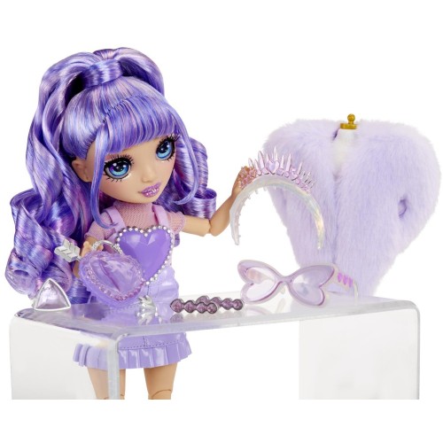 MGA Entertainment Rainbow High Creative Crystals Fashion Doll- Violet 121404-EUC 035051121404