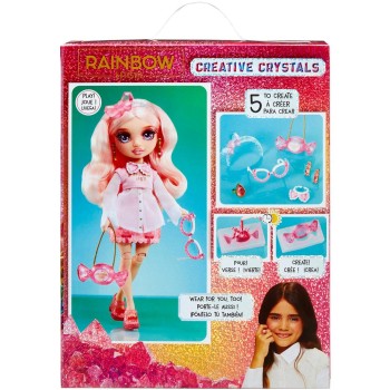 MGA Entertainment Rainbow High Creative Crystals Fashion Doll- Bella 121367-EUC 035051121367