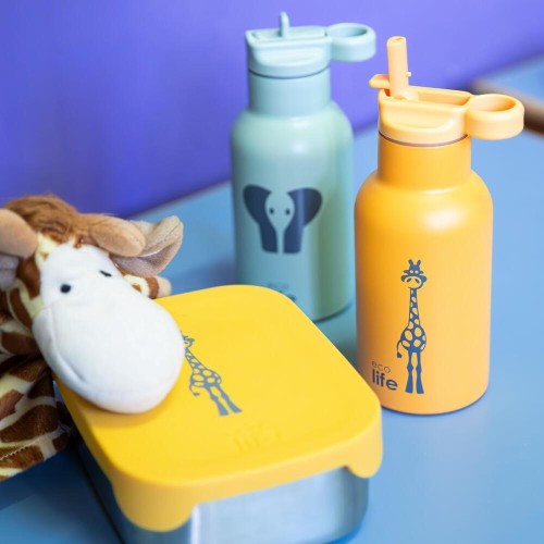 eco life Stainless Steel Food Container With 800ml Partition | Giraffe 33-FC-9089 5208009003168