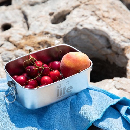 eco life Stainless Steel 1lt Single Wall Stainless Steel lid 33-FC-9085 5208009002116