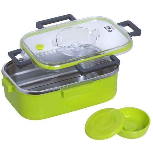 eco life Rectangular Food Container 850ml Green 33-BO-9052 5208009003441
