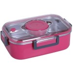eco life Rectangular Food Container 850ml Pink 33-BO-9050 5208009003427