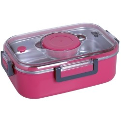eco life Rectangular Food Container 850ml Pink 33-BO-9050 5208009003427