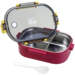 eco life Deep Rose Food Container 900ml | Partition 33-BO-9068 5208009002291