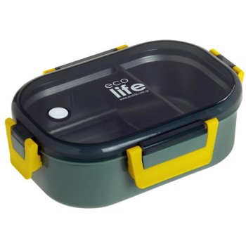 eco life Ecolife φαγητοδοχείο με χώρισμα 900ml forest green 33-BO-9067 5208009002307