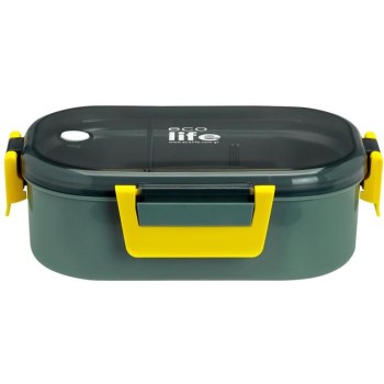 eco life Ecolife φαγητοδοχείο με χώρισμα 900ml forest green 33-BO-9067 5208009002307