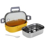 eco life Ecolife φαγητοδοχείο με χώρισμα 900ml yellow 33-BO-9066 5208009002314