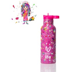 eco life Ecolife μεταλλικός θερμός vasiliki - rainbow 500ml 33-BO-2325 5208009002741