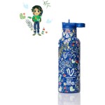 eco life Ecolife μεταλλικός θερμός vasiliki - blue 500ml 33-BO-2324 5208009002734