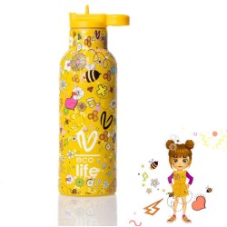 eco life Ecolife μεταλλικός θερμός vasiliki - joy 500ml 33-BO-2323 5208009002727