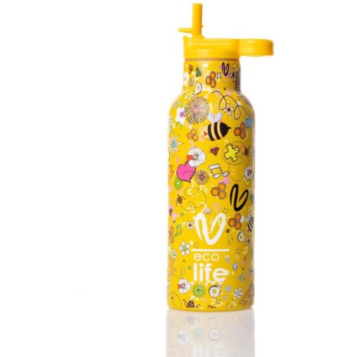 eco life Ecolife μεταλλικός θερμός vasiliki - joy 500ml 33-BO-2323 5208009002727