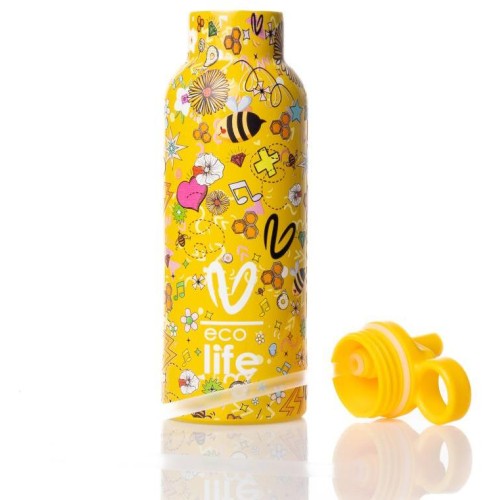 eco life Ecolife μεταλλικός θερμός vasiliki - joy 500ml 33-BO-2323 5208009002727