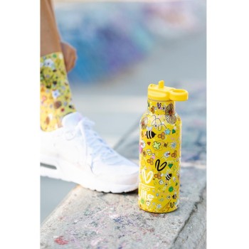 eco life Ecolife μεταλλικός θερμός vasiliki - joy 500ml 33-BO-2323 5208009002727