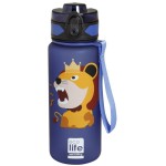 eco life Ecolife παιδικό παγούρι πλαστικό με καλαμάκι lion 500ml 33-BO-2308 5208009003052