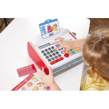 Hape Beep N Buy Cash Agrount - Ξύλινη Ταμειακή Μηχανή 0401.E3184A 6943478035805