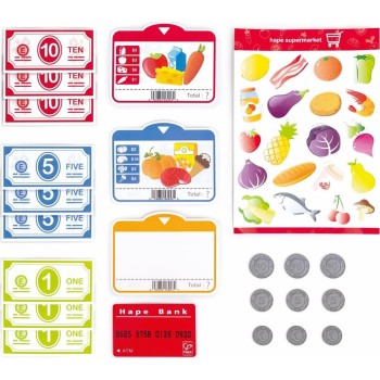 Hape Beep N Buy Cash Agrount - Ξύλινη Ταμειακή Μηχανή 0401.E3184A 6943478035805