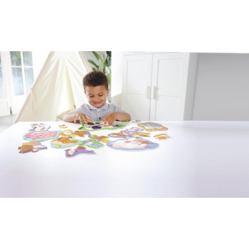 Hape Happy Puzzles Ξύλινο Παζλ Οι Φίλοι Των Ζώων Της Φάρμας 0401.E1648A 6943478047006