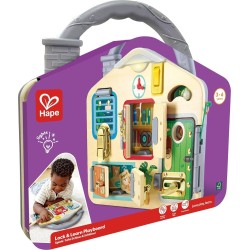 Hape Lock And Learn Playboard Ξύλινο Παιχνίδι 0401.E1111K 6943478047150