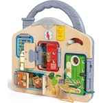 hape lock and learn playboard – unlocking adventure, develop fine  skills,  0401.E1111K 6943478047150