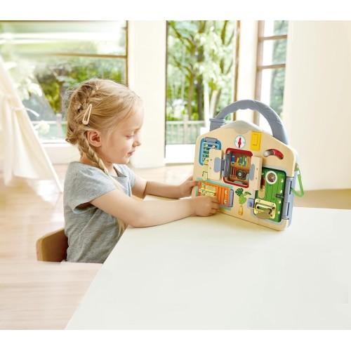 Hape Lock And Learn Playboard Ξύλινο Παιχνίδι 0401.E1111K 6943478047150