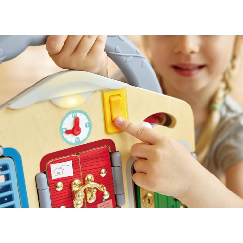 Hape Lock And Learn Playboard Ξύλινο Παιχνίδι 0401.E1111K 6943478047150