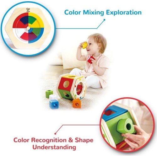 Hape Early Explorer Ξύλινο Wonder Shape Sorter  0401.E0516A 6943478045439