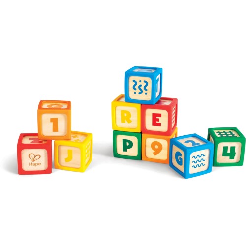 Hape Early Explorer Ξύλινα Τουβλάκια Smart Start 10Τμχ 0401.E0131K 6943478051331