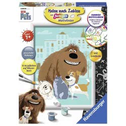 Ravensburger Ζωγραφική Με Αριθμούς Μπάτε Σκύλοι Αλέστε 28322 4005556283224