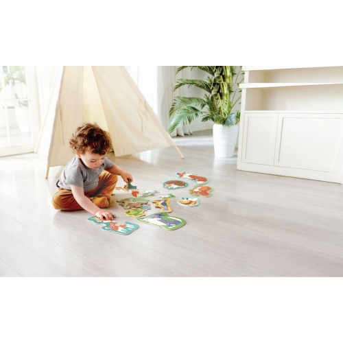 Hape Happy Puzzles Wooden Puzzle Forest Friends 0401.E1650A 6943478047020
